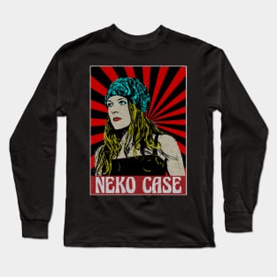 Neko Case 80s Pop Art Fan Art Long Sleeve T-Shirt